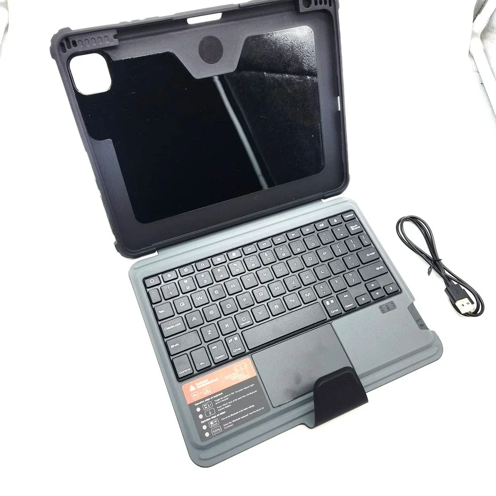 Keyboard Case for iPad Pro 11 iPad Air 4th 5th Gen Nillkin Trackpad‎ Cover Black